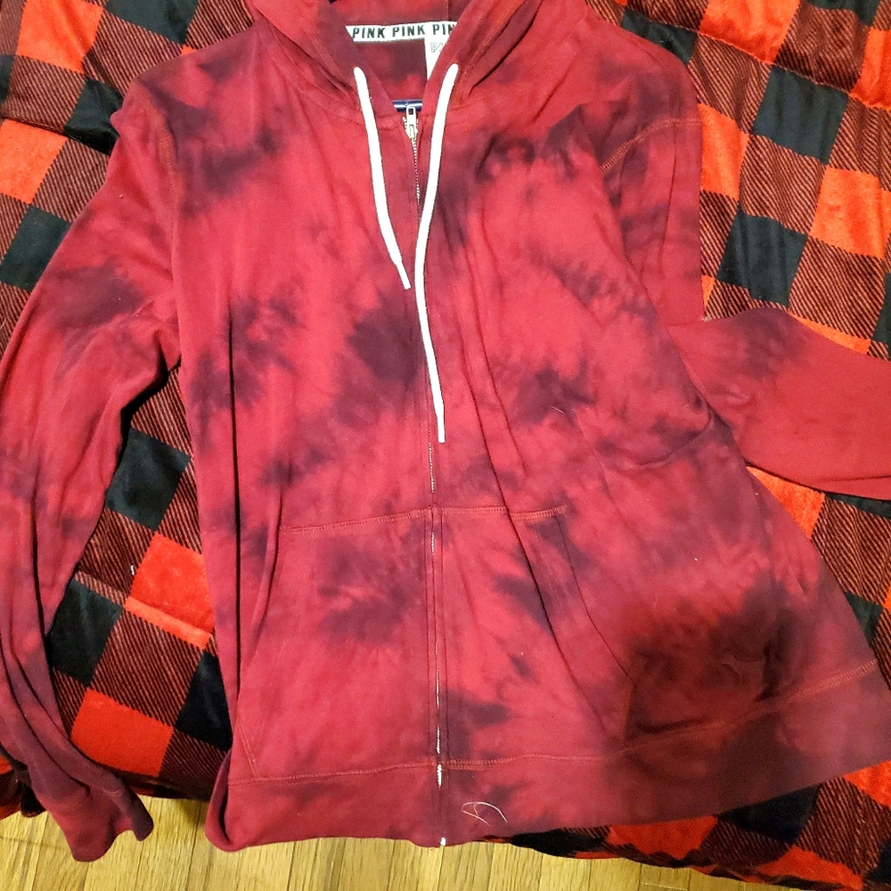 pink zip up